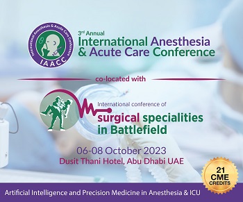 3rd Annual International Anesthesia and Acute Care Conference | Dubai, UAE