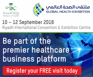 Global Health Exhibition | 10-12 September 2018 |Riyadh, Saudi Arabia