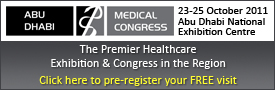 Abu Dhabi Medical Congress 2011 (23-25 October 2011, Abu Dhabi National Exhibition Centre, Abu Dhabi, UAE)