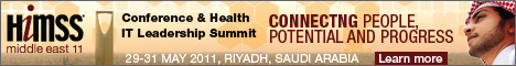 HIMSS Middle East 11 - Conference & Health IT Leadership Summit (29-31 May 2011, Riyadh, Saudi Arabia